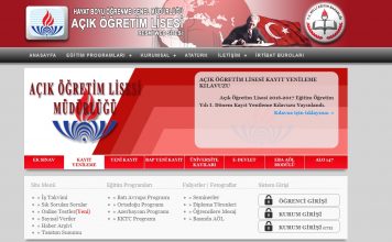2016-2017 Açık Öğretim Lisesi Kayıt ve Sınav Tarihleri