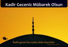 Kadir Gecesi Mesajları – Kadir Gecesi Sözleri