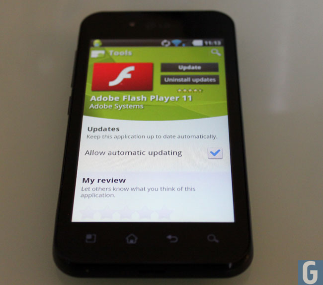 Android İçin Adobe Flash Player 11 İndir