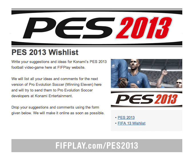 pes2013-wishlist