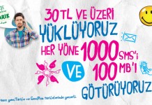 Turkcell 30 TLye Heryöne 1000 Sms 100 Mb İnternet Kampanyası