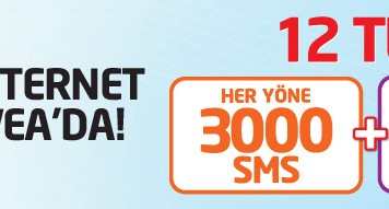 Avea 12 Tlye 3000 Sms 300 Mb İnternet Kampanyası