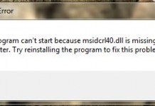 Msidcrl40.dll hatası çözümü