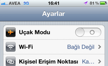 İphoneda Uçak Modu Nasıl Kapatılır