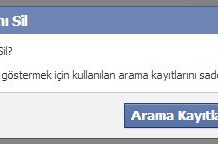 Facebookda Arama Geçmişi Nasıl Silinir