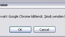 Google Chrome kilitlendi Şimdi yeniden başlatılsın mı