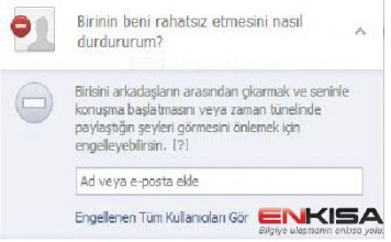 Facebookda İstemediğim Kişileri Nasıl Engellerim