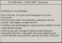 Surabaya İn My Birthday Virüsü Nasıl Silinir?