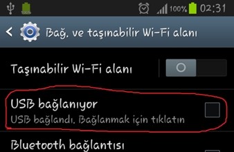 Galaxy S3 İle Bilgisayardan İnternete Nasıl Girilir