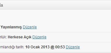 WordPress Yazı Tarihi Nasıl Değiştirilir