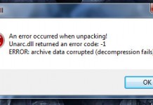 Error this is not freearc archive or this archive is corrupt