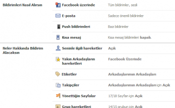 Facebook Bildirimleri Nasıl Kapatılır
