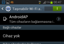 Samsung Galaxy S5830 Modem Olarak Kullanmak