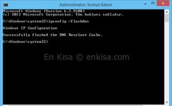 Windows 8 Dns Önbelleği Nasıl Temizlenir