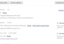 Google Chrome Uzantılara Giremiyorum