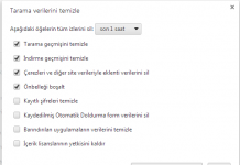 Google Chrome İnternet geçmişini Silme