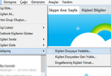 Skype Kişileri Nasıl Yedeklenir