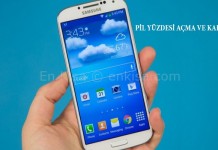 Samsung Galaxy S4 Pil Yüzdesi Göster