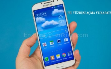 Samsung Galaxy S4 Pil Yüzdesi Göster