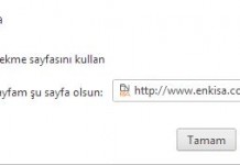 Google Chrome Giriş Sayfası Değiştime