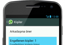Whatsapp Messenger Kişi Engelleme