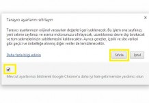 Google Chrome Tarayıcı Ayarları Nasıl Sıfırlanır?