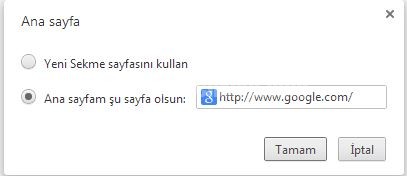 google_ chrome_anasayfa_degistirme
