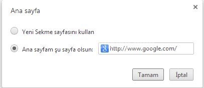 google_ chrome_anasayfa_degistirme