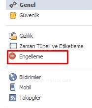 Facebookda Engellediğim Arkadaşarın Engelini Kaldırma