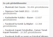 WordPress Çok Okunan Yazılar Eklentisi