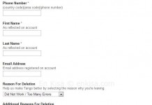 Tango Hesabı Nasıl Silinir