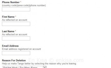 Tango Hesabı Nasıl Silinir