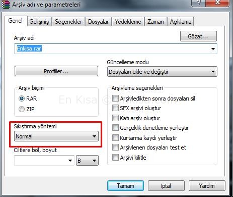 winrar-sıkıştırma