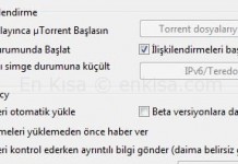 Windows Açılışta UTorrent Başlıyor