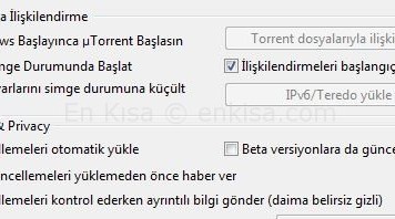 Windows Açılışta UTorrent Başlıyor