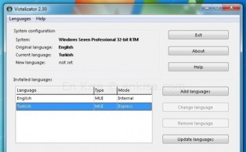 Windows 7 İşletim Sistemini Türkçe Yapmak
