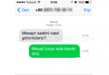 iPhone 5S ve 5de Mesajlarda Saat Nasıl Görüntülenir