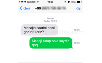 iPhone 5S ve 5de Mesajlarda Saat Nasıl Görüntülenir