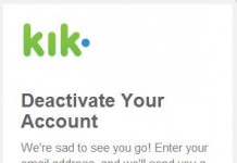 Kik Messenger Hesabı Nasıl Silinir