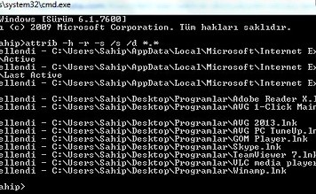 Klasörleri exe ye Çeviren Virüs Nasıl Silinir