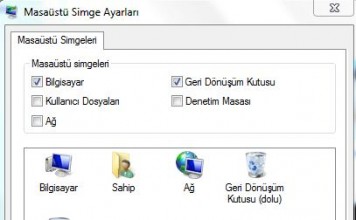 Windows 8 Masaüstü Sİmgelerini Göstermek