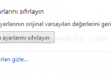 Google Chrome Sıfırlama Nasıl Yapılır