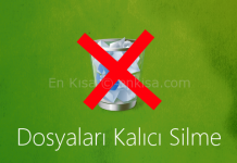 Windows Dosyaları Kalıcı Olarak Nasıl Silinir
