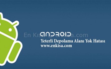 Yeterli Depolama Alanı Yok Hatası