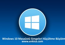 Windows 10 Masaüstü Simgeleri Küçültme Büyütme