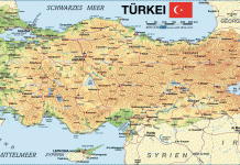 Türkiye Haritası Üzerinde Dağlar