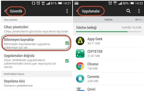 android-bilinmeyen-kaynaklar