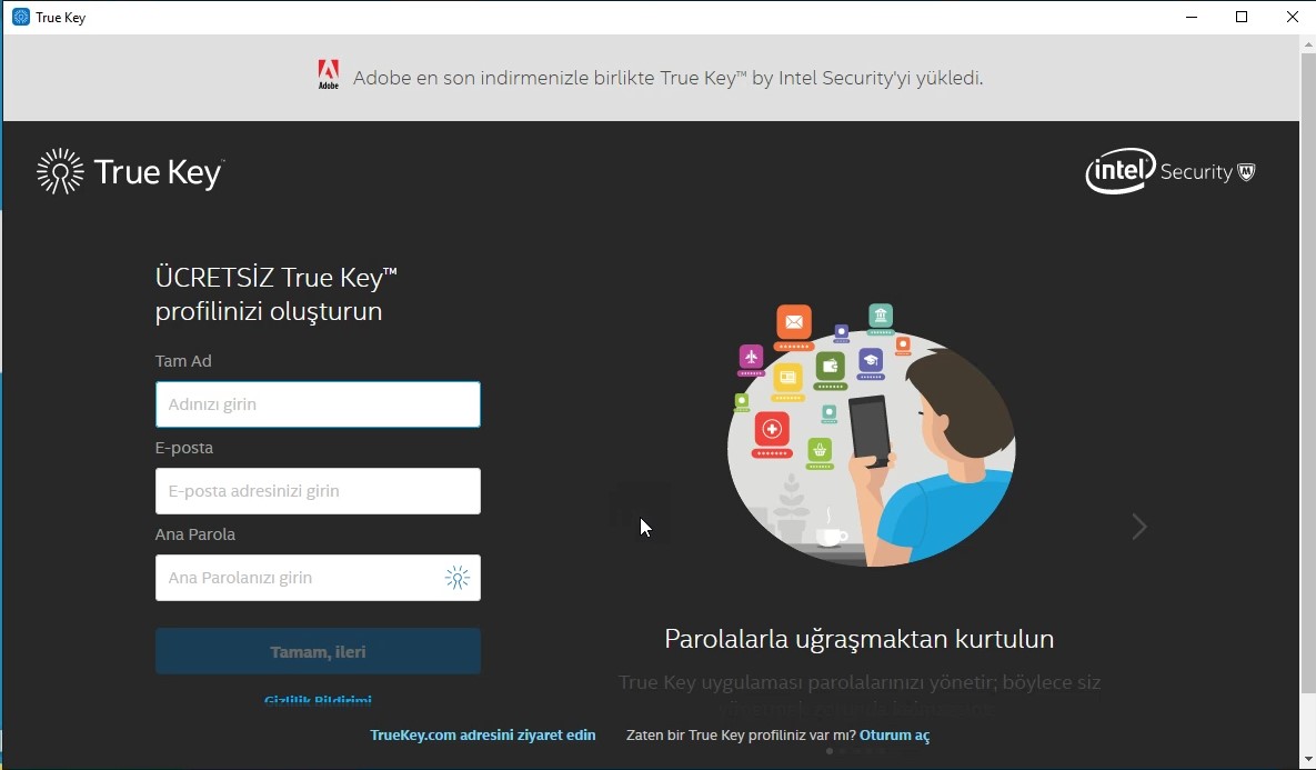 Profile key. Intel Security true Key. Тру Кей. True Key аналоги.