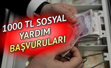 E-devlet ile 1000 TL sosyal yardım başvurusu nasıl ve nereden yapılır?