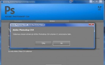 Yüklemeye Devam Etmek İçin Lütfen Photoshop Cs4 Ortamını C:\ Sürücüsüne Takın